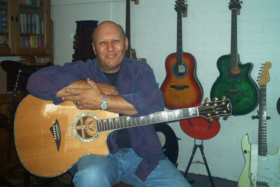Graham Sothcott - Porttrait Photo with Guitar